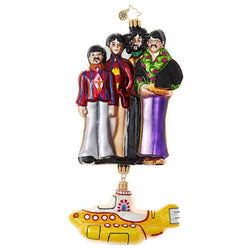 Yellow Submarine with The Beatles Ornament - Centerville C&J Connection, Inc.
