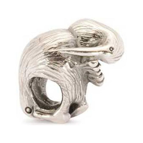 Kiwi Bird - Trollbeads Silver Bead - Centerville C&J Connection, Inc.