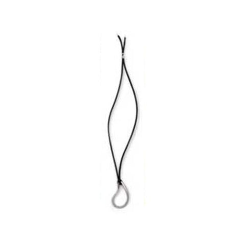 Black Silk Necklace Silver Teardrop - Centerville C&J Connection, Inc.
