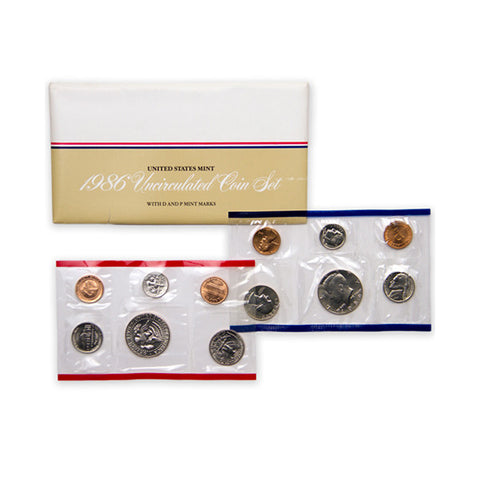 1986 Uncirculated Coin Set - Centerville C&J Connection, Inc.