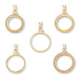 American 1/2 oz. Eagle $25 14K Gold Screwtop Coin Bezel (27.00mm) - Centerville C&J Connection, Inc.