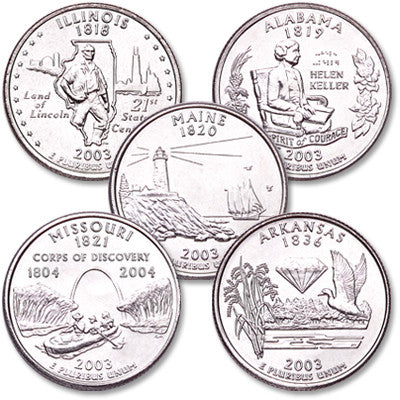 2003 Statehood Quarters - Centerville C&J Connection, Inc.