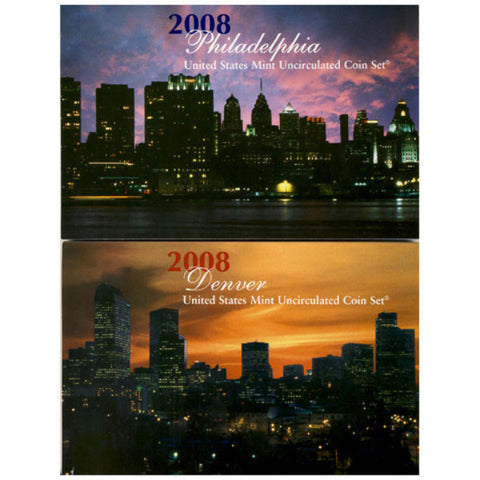 2008 Uncirculated Coin Set (28 Coins) - Centerville C&J Connection, Inc.