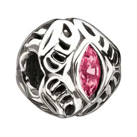 Swarovski October Pink Celebrations Bead - Chamilia - Centerville C&J Connection, Inc.
