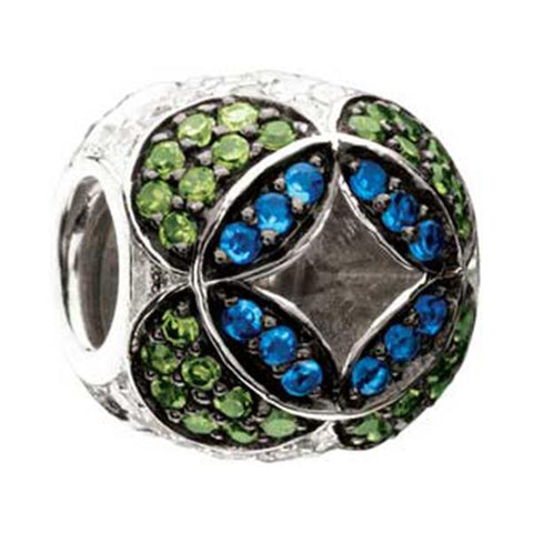 Black & Green CZ Reflection Bead - Chamilia - Centerville C&J Connection, Inc.