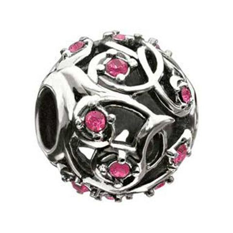 Cabaret Collection Leaves & Vines Fuchia - Chamilia Bead - Centerville C&J Connection, Inc.