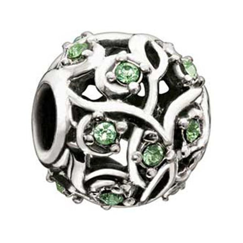 Cabaret Collection Leaves & Vines Peridot - Chamilia Bead - Centerville C&J Connection, Inc.
