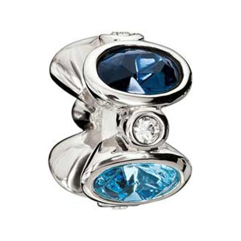Majestic Ovals Blue Crystal Bead - Chamilia - Centerville C&J Connection, Inc.
