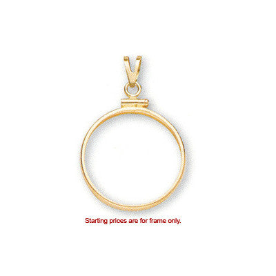 American 1/10 oz. Eagle $5 14K Gold Screwtop Coin Bezel (16.51mm) - Centerville C&J Connection, Inc.