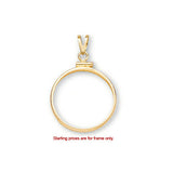 American 1/2 oz. Eagle $25 14K Gold Screwtop Coin Bezel (27.00mm) - Centerville C&J Connection, Inc.