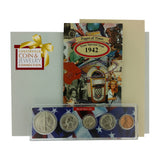 1942 Year Coin Set & Greeting Card : 79th Birthday or 79th Anniversary Gift - Centerville C&J Connection, Inc.