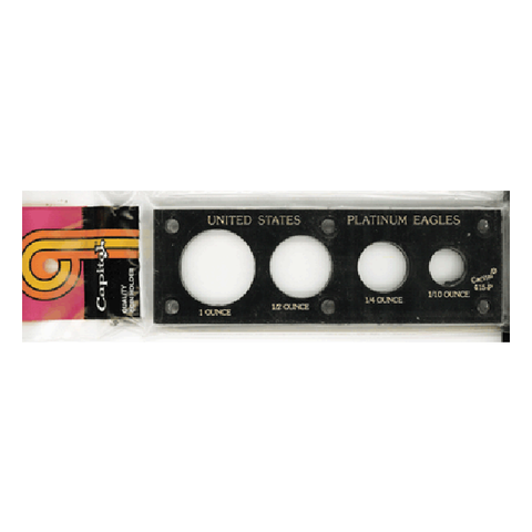 Platinum American Eagle 1 oz. - 1/10 oz. Capital Plastics Coin Holder - Black - Centerville C&J Connection, Inc.