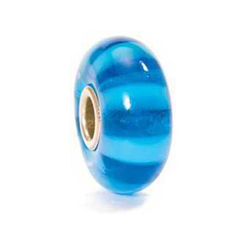 Turquoise Stripe - Trollbeads Glass Bead - Centerville C&J Connection, Inc.