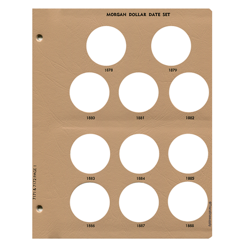 Morgan Dollars Replacement Page 1 - Dansco Coin Albums - Centerville C&J Connection, Inc.