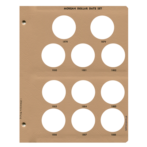Silver Dollar Replacement Page 1 - Dansco Coin Albums - Centerville C&J Connection, Inc.
