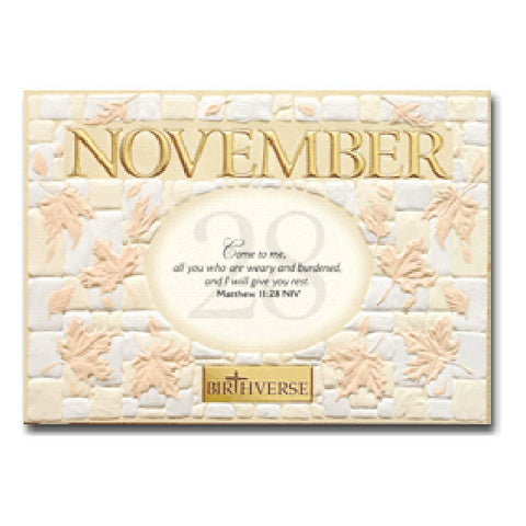November BIRTHVERSE Bible Birthday Greeting Card - Centerville C&J Connection, Inc.