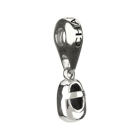 Silver Hanging Baby Shoe Bead - Chamilia - Centerville C&J Connection, Inc.