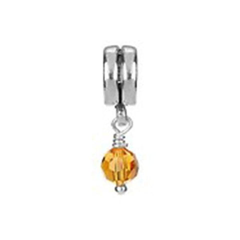 Swarovski November Topaz Birthstone Bead - Chamilia - Centerville C&J Connection, Inc.