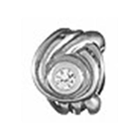 Silver CZ Swirls Bead - Centerville C&J Connection, Inc.