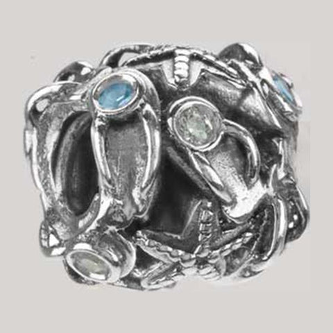 Silver/Stone Summer Collage Lt Blue & Clear CZ - Chamilia - Centerville C&J Connection, Inc.