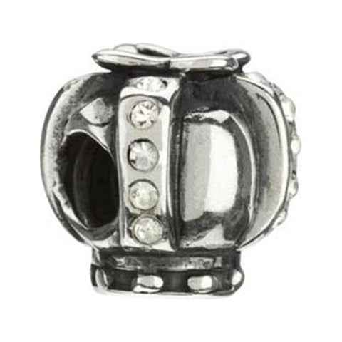 Silver Crown Clear CZ Bead - Chamilia - Centerville C&J Connection, Inc.