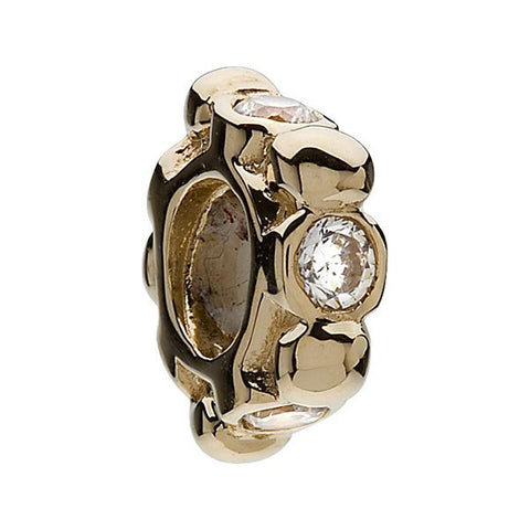 14K Yellow Gold CZ in Circle Bead - Chamilia - Centerville C&J Connection, Inc.
