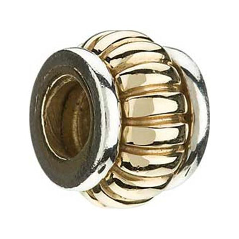14K Yellow Gold w/Silver Edge Bead - Centerville C&J Connection, Inc.