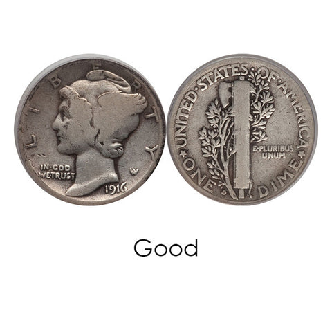 Mercury Dime - Winged Liberty Head - 1920 - 1929 - Centerville C&J Connection, Inc.