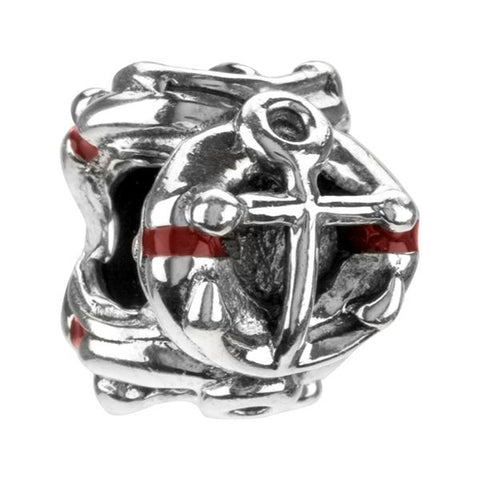 Silver Enamel Anchors Aweigh Bead - Chamilia - Centerville C&J Connection, Inc.