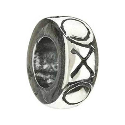 Silver Spacer XOXO Bead - Centerville C&J Connection, Inc.