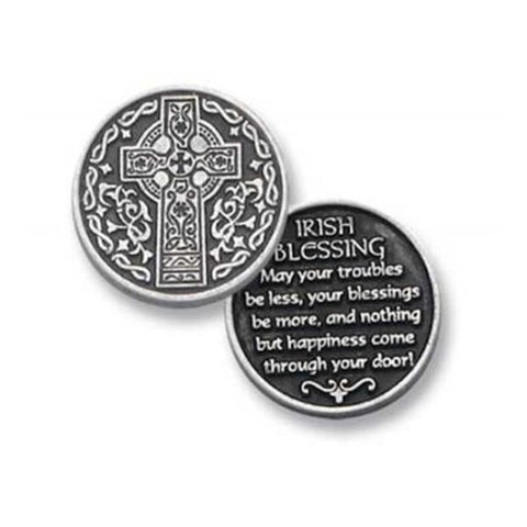 Celtic Cross Pewter Pocket Token PT111 - Centerville C&J Connection, Inc.