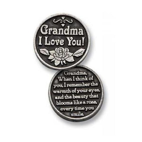 Grandma Pewter Pocket Token PT120 - Centerville C&J Connection, Inc.