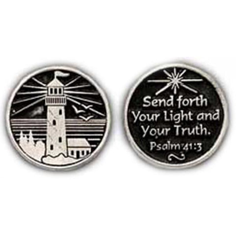 Lighthouse Pewter Pocket Token - Centerville C&J Connection, Inc.