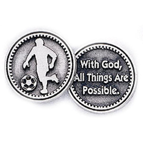 Soccer Pewter Pocket Token PT149 - Centerville C&J Connection, Inc.