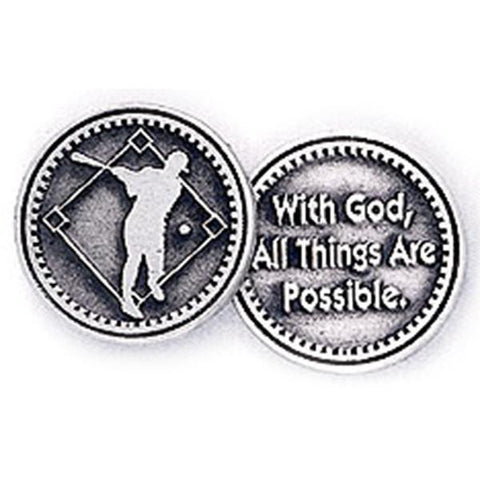 Baseball Pewter Pocket Token - Centerville C&J Connection, Inc.