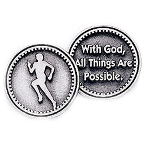 Running Pewter Pocket Token PT154 - Centerville C&J Connection, Inc.