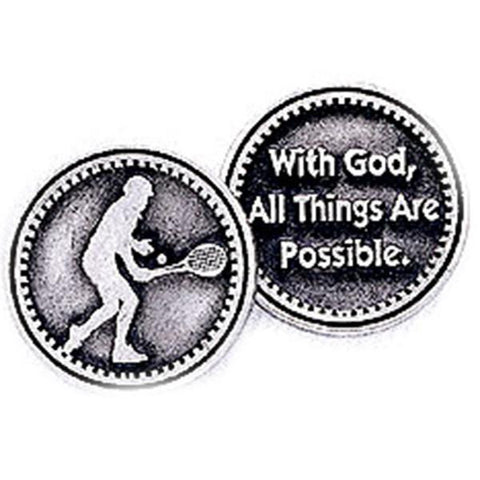 Tennis Pewter Pocket Token PT155 - Centerville C&J Connection, Inc.