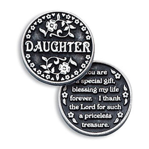 Daughter Pewter Pocket Token PT176 - Centerville C&J Connection, Inc.