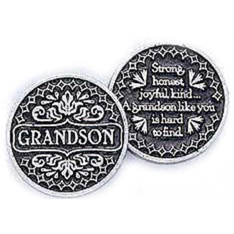 Grandson Pewter Pocket Token PT183 - Centerville C&J Connection, Inc.