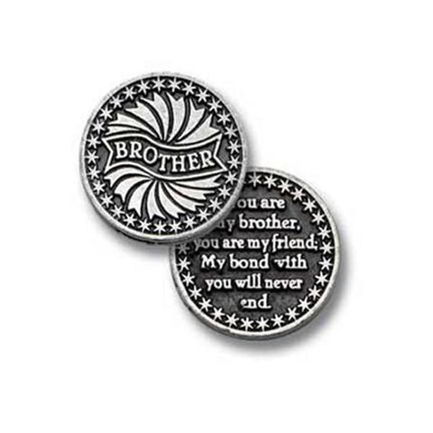 Brother Pewter Pocket Token PT184 - Centerville C&J Connection, Inc.