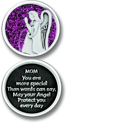 Mom Angel Enameled Companion Coin / Pocket Token PT666 - Centerville C&J Connection, Inc.