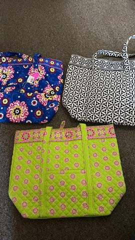 Stephanie Dawn Large Square Bottom Tote - Kaleidoscope (FINAL SALE) - Centerville C&J Connection, Inc.