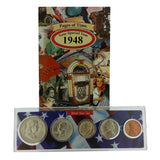 1948 Year Coin Set & Greeting Card : 73rd Birthday or 73rd Anniversary Gift - Centerville C&J Connection, Inc.