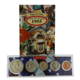 1955 Year Coin Set & Greeting Card : 66th Birthday or 66th Anniversary Gift - Centerville C&J Connection, Inc.