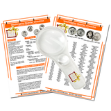 Silver Washington Quarter Starter Collection Kit, Ten Circulated Silver Washington Quarters, Magnifier & Checklist - Centerville C&J Connection, Inc.