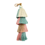 TASSEL | MANY COLORS & STYLES | Perfect Boho Accessory for Mahjong Tile Bags or Pouches: Red- 3 Layer