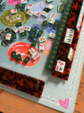 Britt Mills Neoprene Mahjong Mats Pre-Order: Crimson Harvest