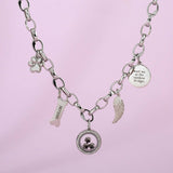Gold or Silver Keepsake Puffy Paw Charm: Silver