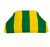 Stripe Knit Cosmetic Bag Checkered Knit Clutch: CBlue / M