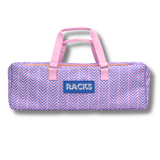 Mahjong Rack Bag  |  Fits 20" Racks + Folded Mat : Geometric- Pink Rack Bag